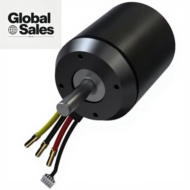 Waterproof External Rotating Brushless Motor 2000w 6000 RPM 6384 Nesting Boat Electric Surfboard Air Cushion Boat Submarine