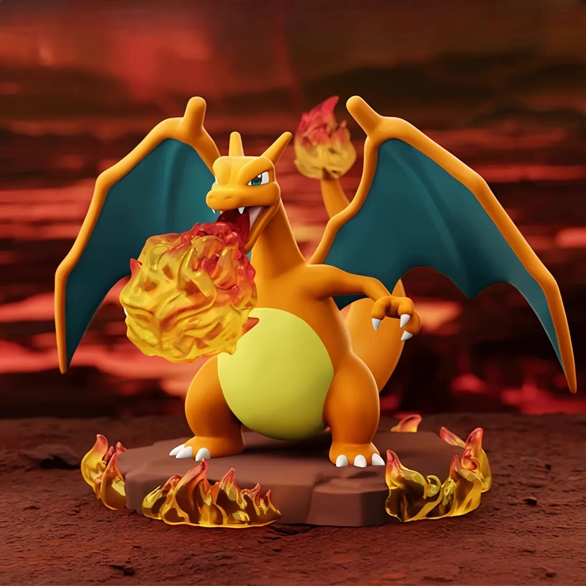 

Genuine Pokemon Anime Action Figures PVC Charizard Blastoise Arcanine Lapras Venusaur Dragonite Display Christmas Easter Gift