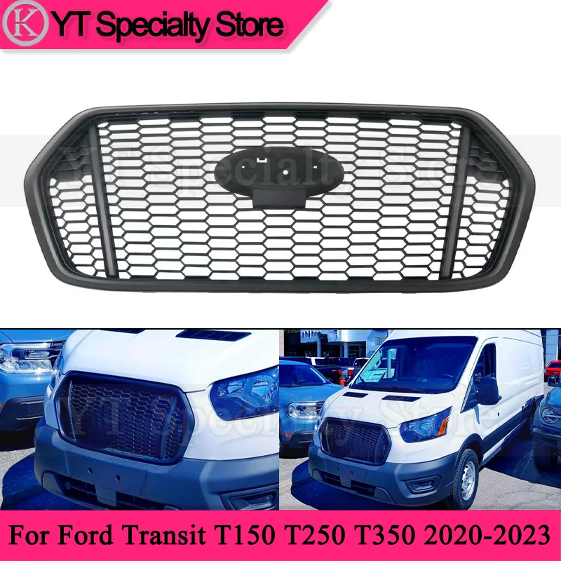 

Решетка переднего бампера Kamshing, маска радиатора для Ford Transit T150 T250 T350 2020-2023, гоночные грили