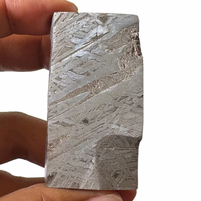 100.5g Muonionalusta Iron Meteorite Specimen Iron Meteorite Slice Natural Meteorite Material Collection - CC178