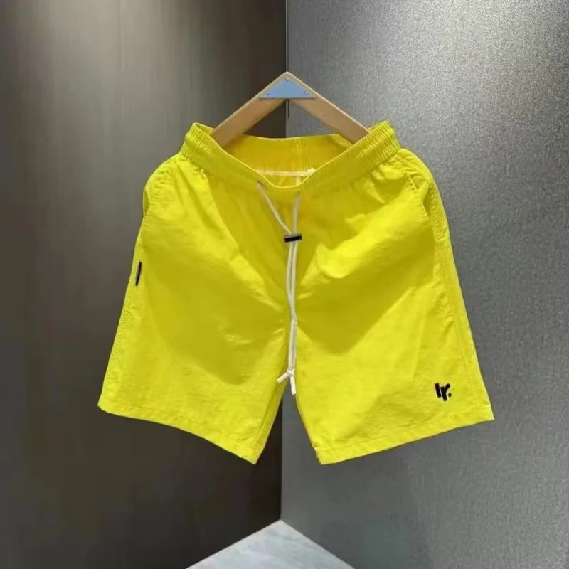 Summer Faion Candy Colored Casual orts Trendy Thin Breathable Loose Qui Dry Beach Pants for Men And Women