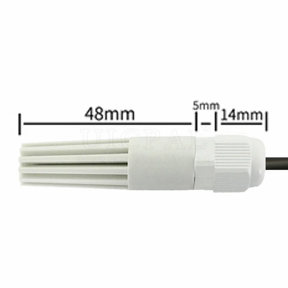 SHT40 Temperature Humidity Sensor Probe Cable Sensitive Digital Capacitance Sensors 2M Length I2C RS485 Output