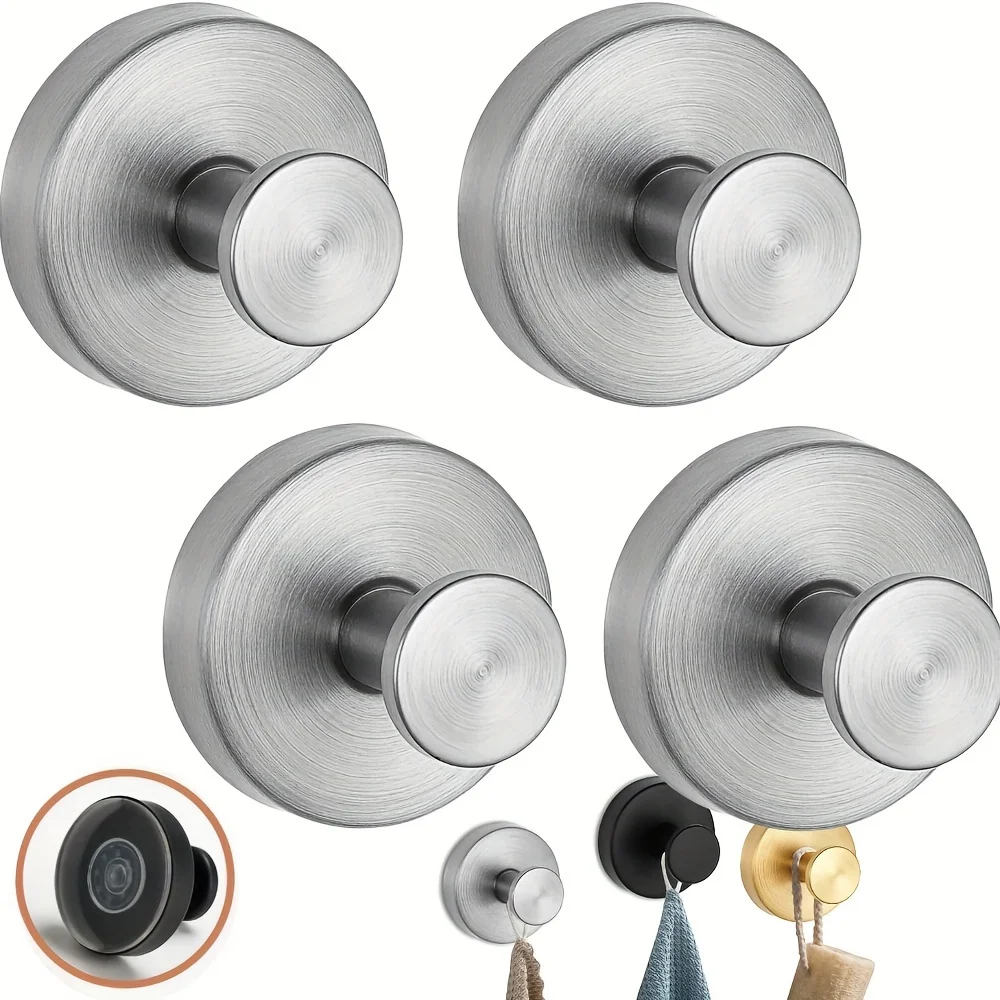 Handtuchhaken, extra klebende Edelstahl-Wandgarderobenhaken, rostfreier Hakenhalter, wandmontierter, bohrfreier Aufhänger für Küche, Bad, Zuhause