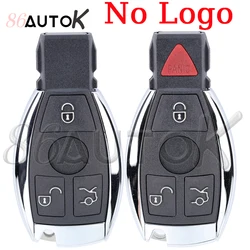 Without LOGO Key Shell for Mercedes-Benz A B C E G W Class W203 W204 W205 W212 W221 Auto Replacement Key Car Key Fob Case Cover