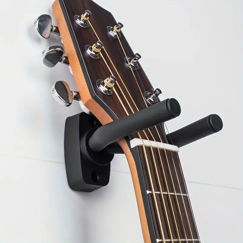  1pc Versatile Guitar Wall Mount Hanger For Multiple Specifications - Electric/Classical/Folk Guitars, Bass Guitars - Metal Hook 