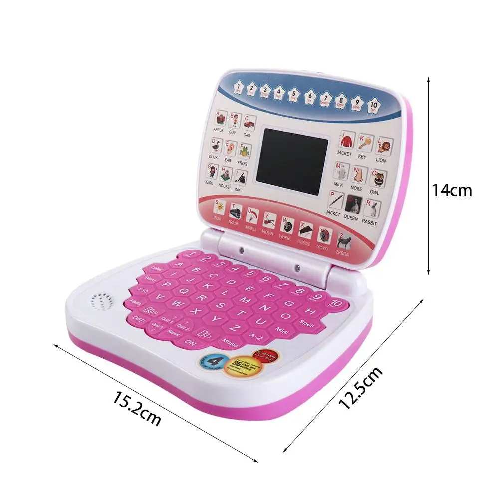 Electronic Learning Machine English Language Learning Mini Child Laptop Computer English With Mouse Laptop Toy Developing