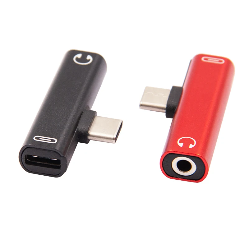 

2 In 1 Type C To 3.5mm Jack Earphone Charging Converter USB Type-C Audio Adapter for Macbook Xiaomi Huawei Type C Phones