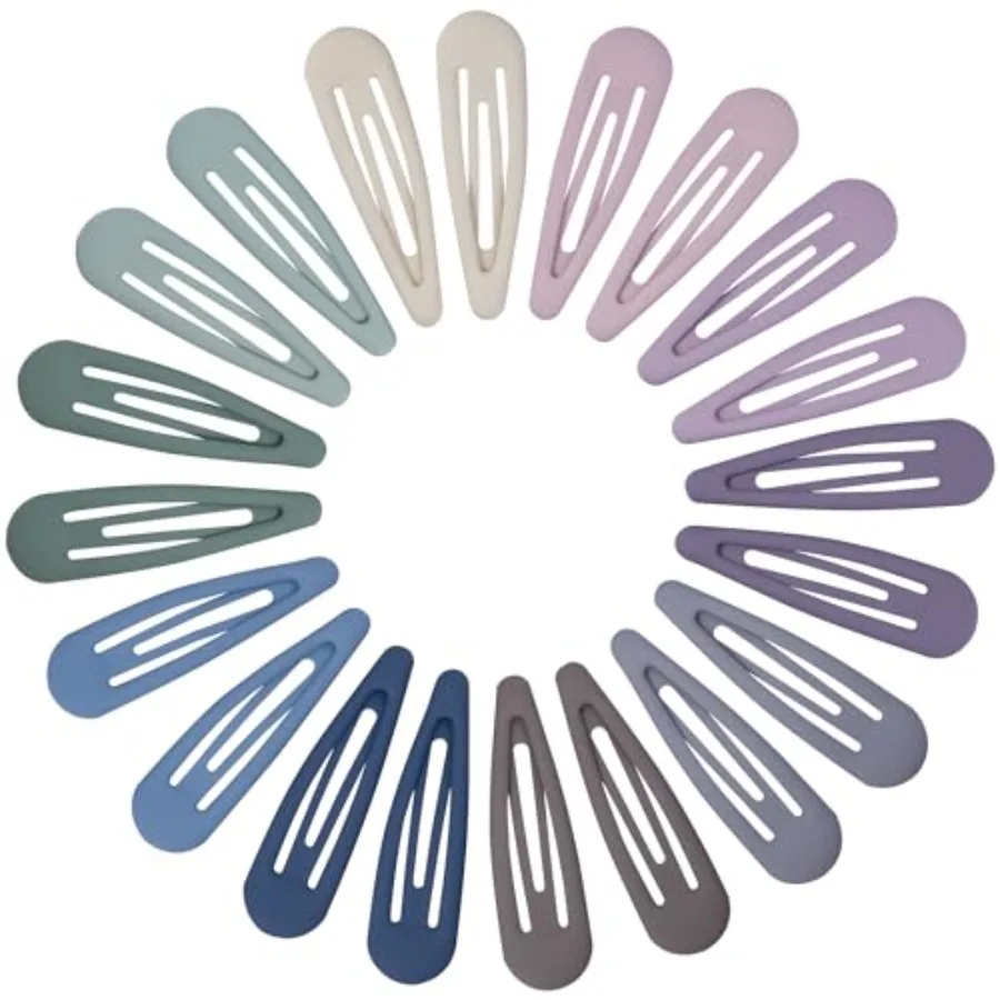 

New ArrivalSmall Hair Barrettes For Women No Slip Metal Snap Clips For Thin And Fine Hair,,20 PCS, 1.97 x 0.5 Inch