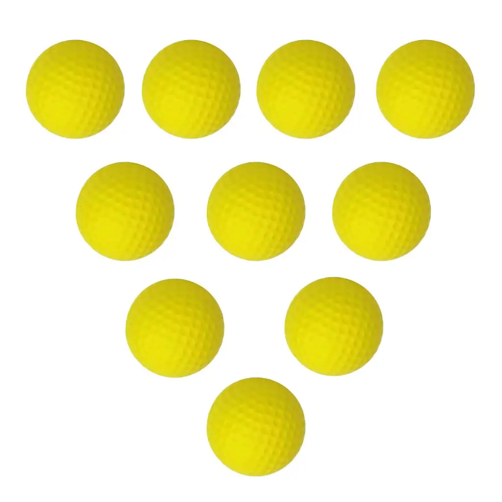 Pelotas de Golf de práctica ligeras, pelota interior elástica suave, 10 Uds.