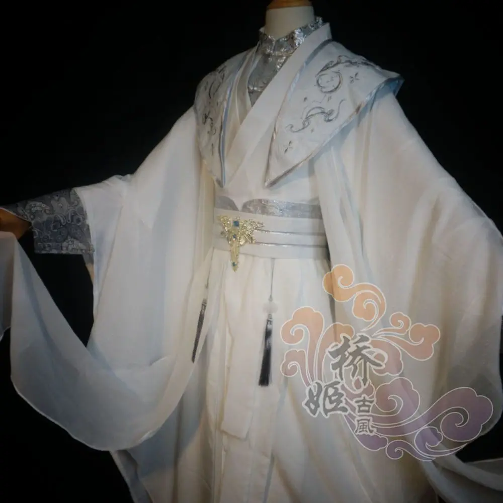 

Chinese TV Series 2Ha Immortality Cosplay Costume Chuwanning White Cos Dress Ancient Hanfu Full Set