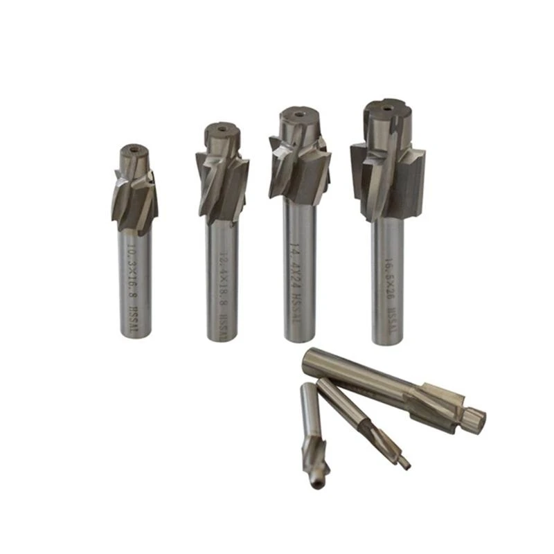 

E74E Countersink Drill 7x Cutter End Mill Set 4T Anti-high Temperature Durable Straight Shank Steel Stainless Tool