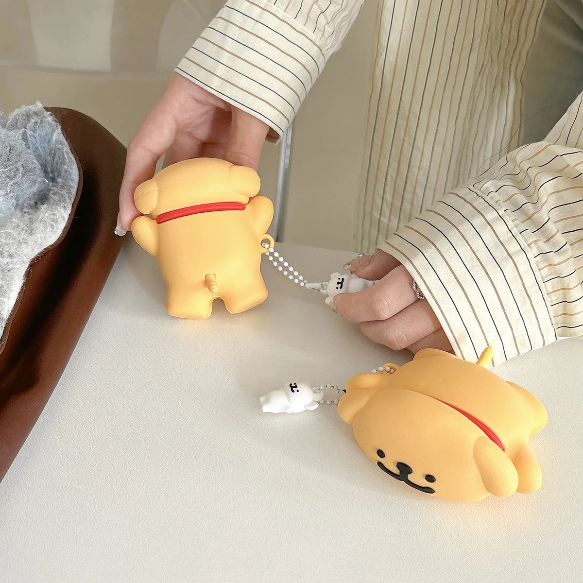 

Cover for Apple AirPods 1 2 3 3rd Case for AirPods Pro 2 Case 3D Silicone Cartoon Cute Puppy Waterproof Earphone Case