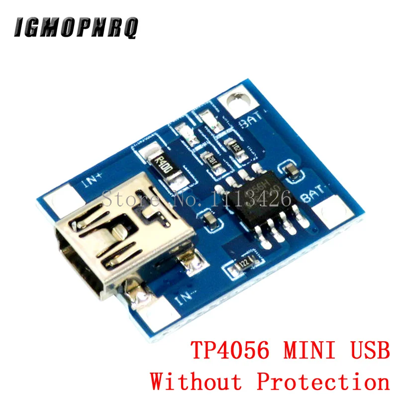 5pcs/lot 5V Micro USB 1A 18650 TP4056 Lithium Battery Charging Board With Protection Charger Module