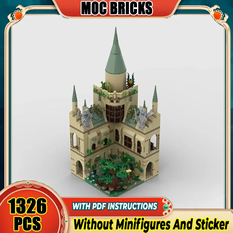 

School Movie Model Moc Building Bricks Transmutation Courtyard Technology Modular Blocks Gifts Christmas Toys DIY Sets Assembly
