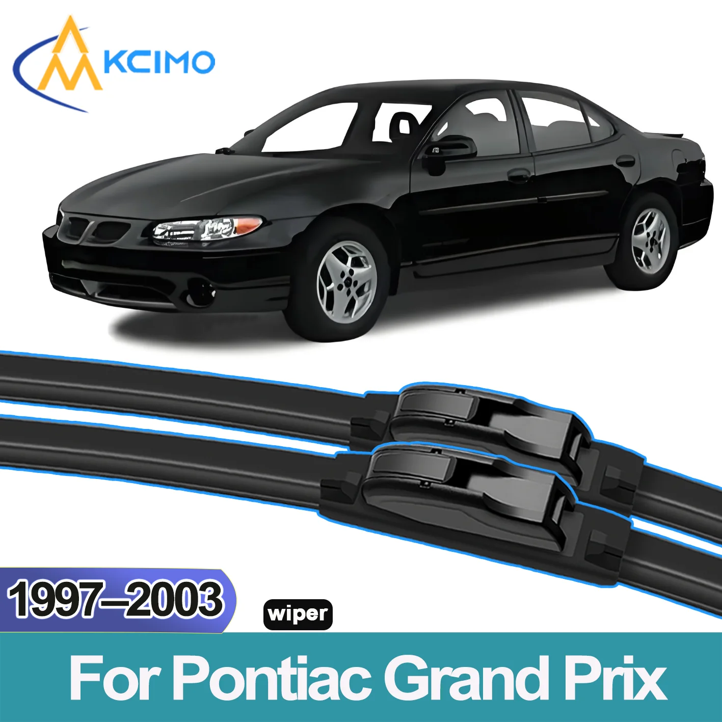 

KCIMO 2PCS New Wiper Blades for Pontiac Grand Prix 1997-2003 Front Windshield Auto Wipers Blade Accessories 2003 2002 2001 2000