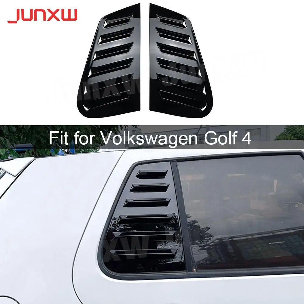 

ABS Rear Window Louvers Shutters Blinds Cover Trim Window Decoration Bodykits Accessories for Volkswagen Golf 4 MK4 1997-2006