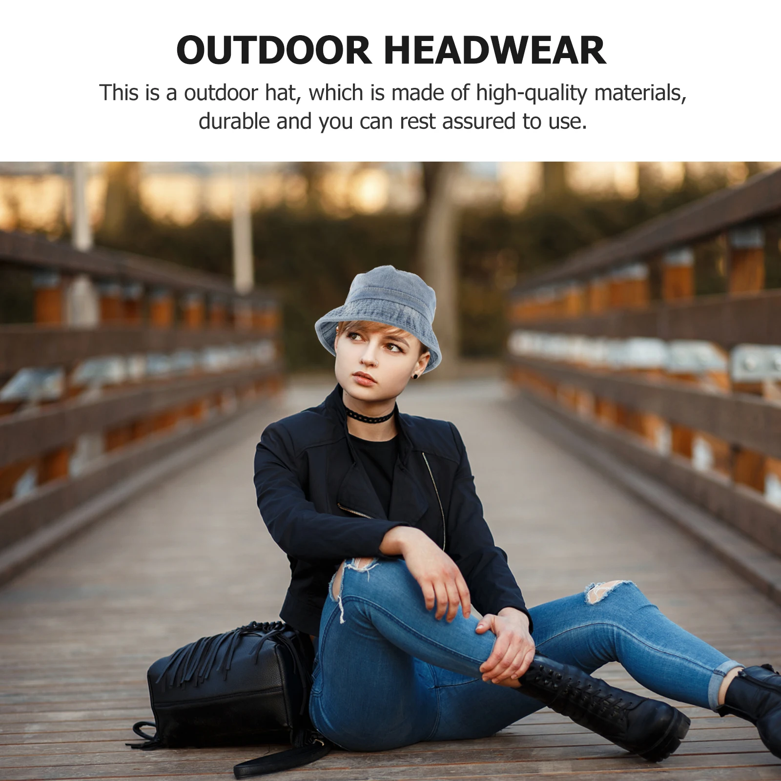 

1Pcs Sun Hat Cotton Bucket Hat for Summer Sun Protection Outdoor Headwear Retro Denim Fisherman Cap Uv Resistant Simple