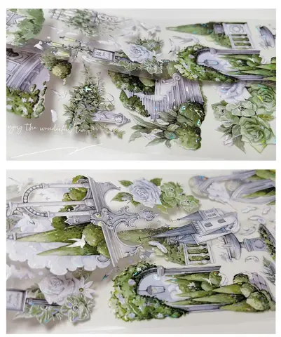 5 designer blommig trädgård husdjurs Washi-tejp loopprov - jordgubb, spets, 10 best sales jordgubbs-washitejp - №8