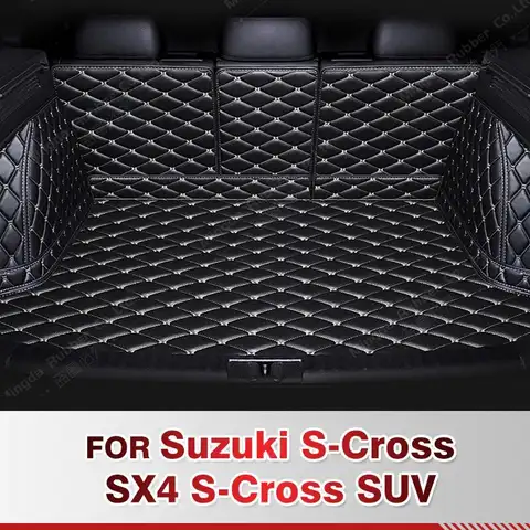 For Suzuki S-Cross、SX4 S-Cross SUV Auto Full Coverage Trunk Mat Car Protective Pad Cargo Liner Interior Accessories