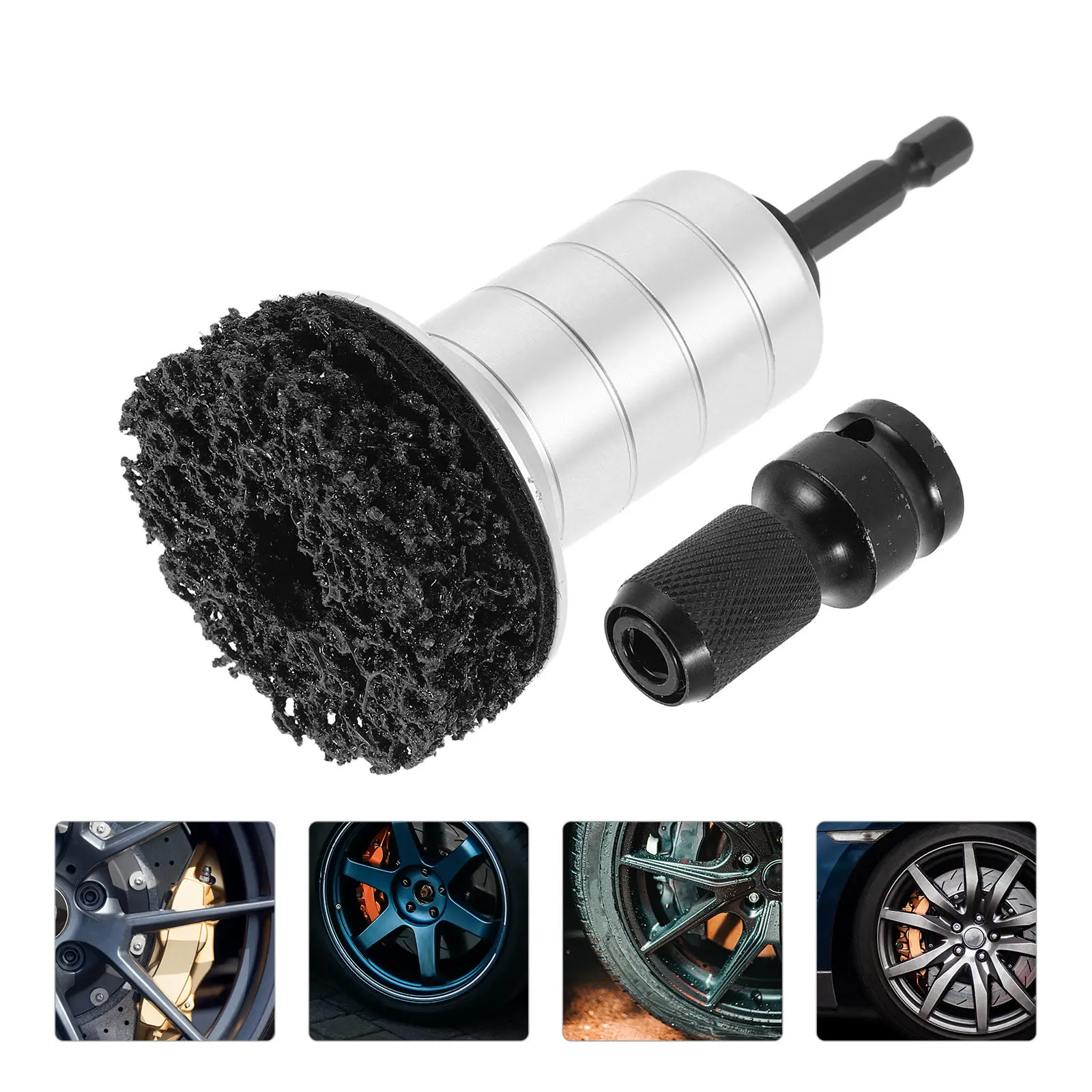 

Набор инструментов для удаления ржавчины с колесных дисков и ступиц, полировальные насадки для дисков и колесных болтов, насадка на дрель, диски для чистки ступиц, автомобильные