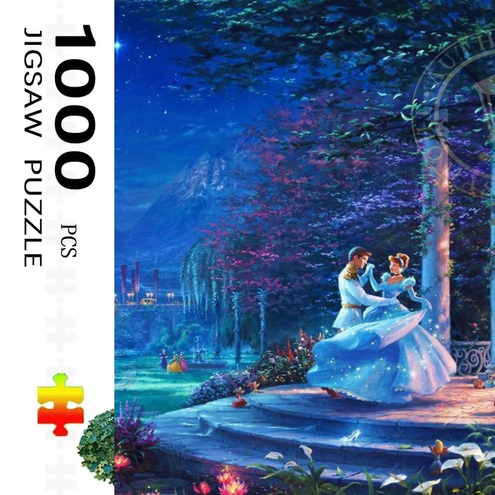 

Пазлы Disney Princess, 1000 деталей, сложные семейные игры для игровой комнаты, спальни, гостиной