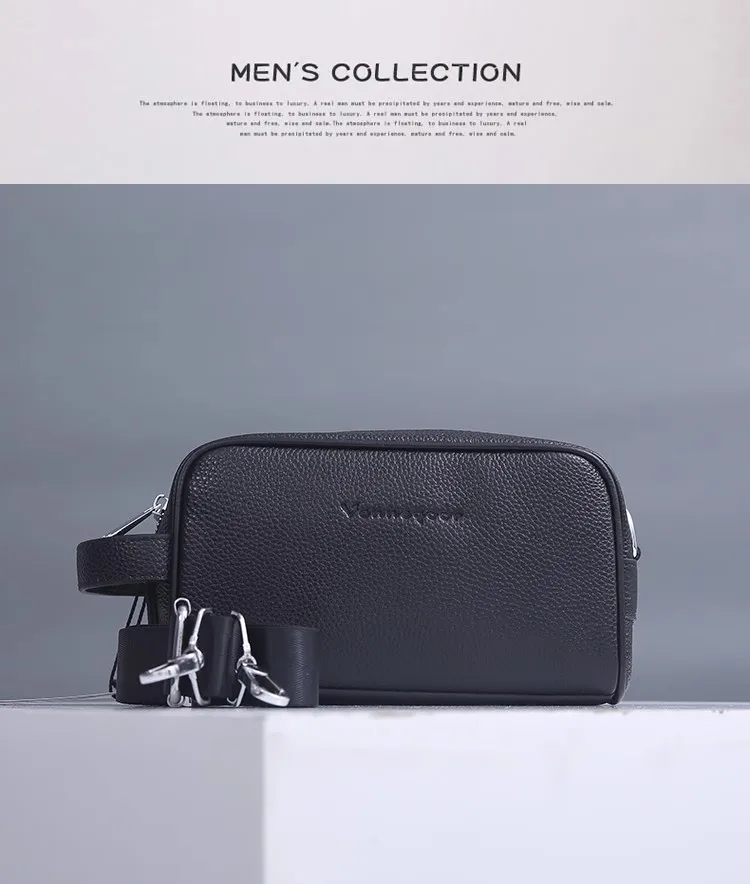 

Men's Retro Leather Crossbody Bag - Top-Grain Cowhide, Soft Leather, Handcrafted, Stylish & Casual