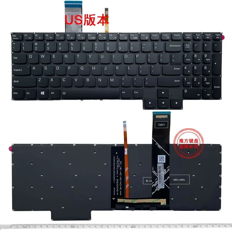 New US Keyboard With Backlight For LENOVO Y9000K R9000P 2021 Keyboard