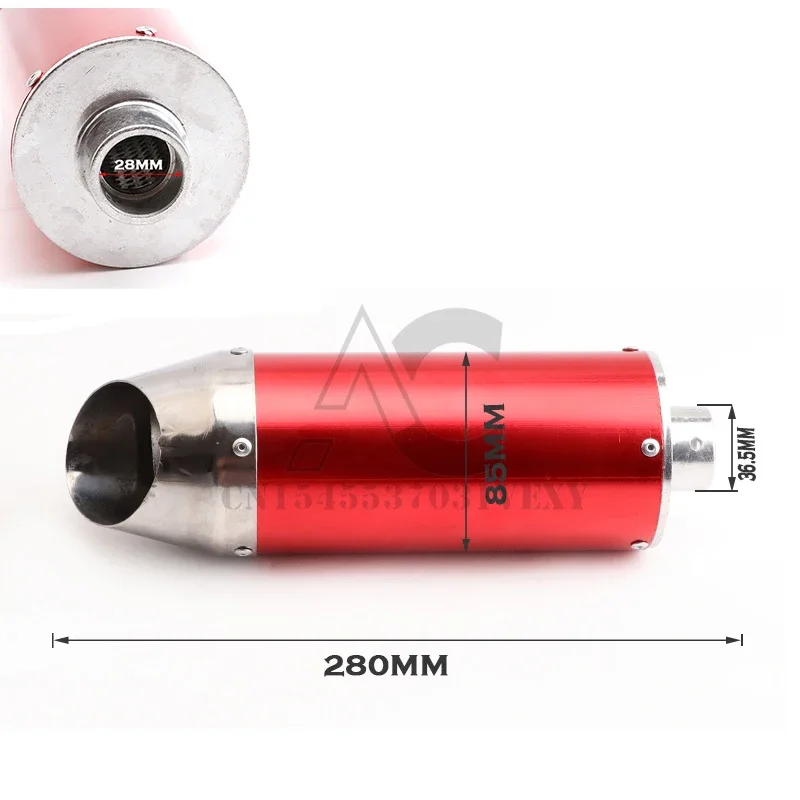 

28 мм мотоциклетный глушитель для 125cc 150cc 160cc Atv Escape Moto Pipe Dirt Pit Bike Honda Yamaha Kawasaki