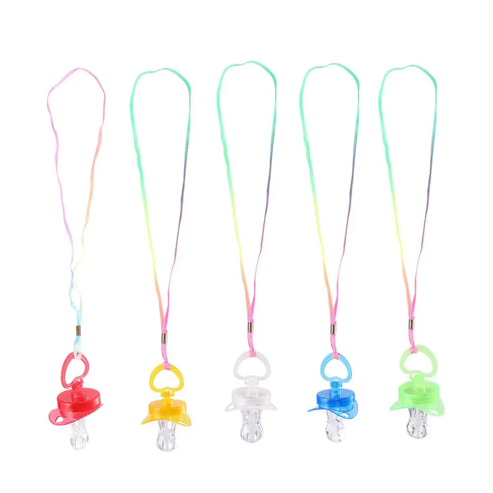 

5 Pcs Flash Pacifier Whistle Baby Gift Great for Adults Funny Kids