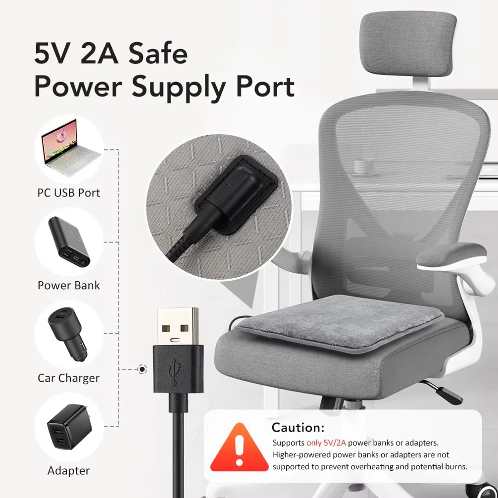 เบาะรองนั่งไฟฟ้าแบบ USB ปรับอุ - Office Chair Cushion บทวิจารณ์และราคา