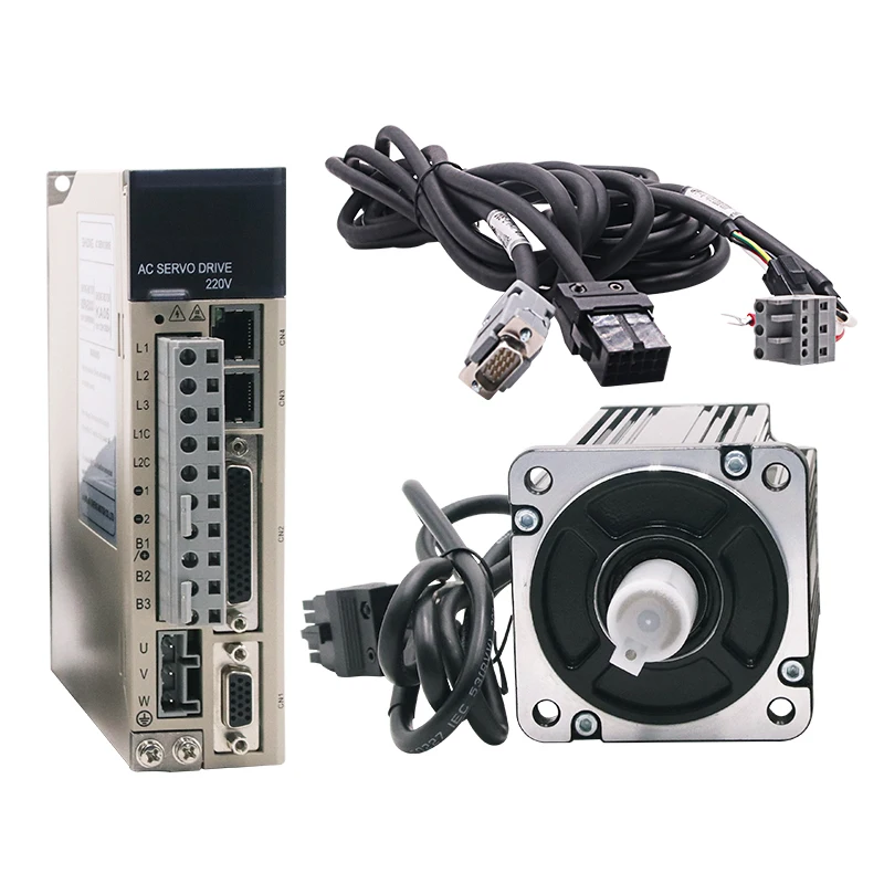 Siheng Sihong Motor Factory  Hot Sale 80mm 400W 3000R 1.27N Torque Ac Servo Motor and Driver for Bending Machine