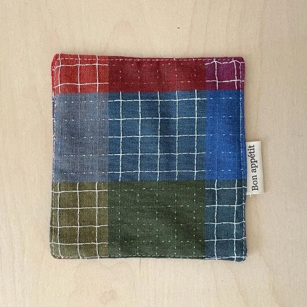 New Colored Water Cup Mat Cotton Quilted Insulating Table Mat Decorative Fabric Coaster Home Decor