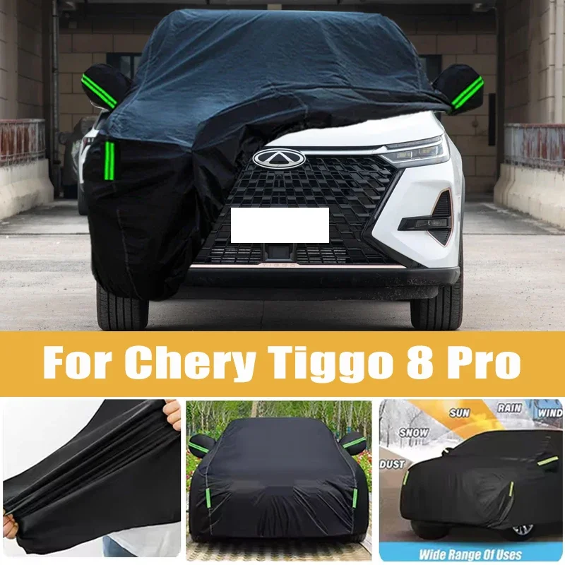 

For Chery Tiggo 8 Pro Full Car Cover Four Seasons Outdoor Sun Anti UV Rain Snow Dust Protection Oxford Cloth Accessories