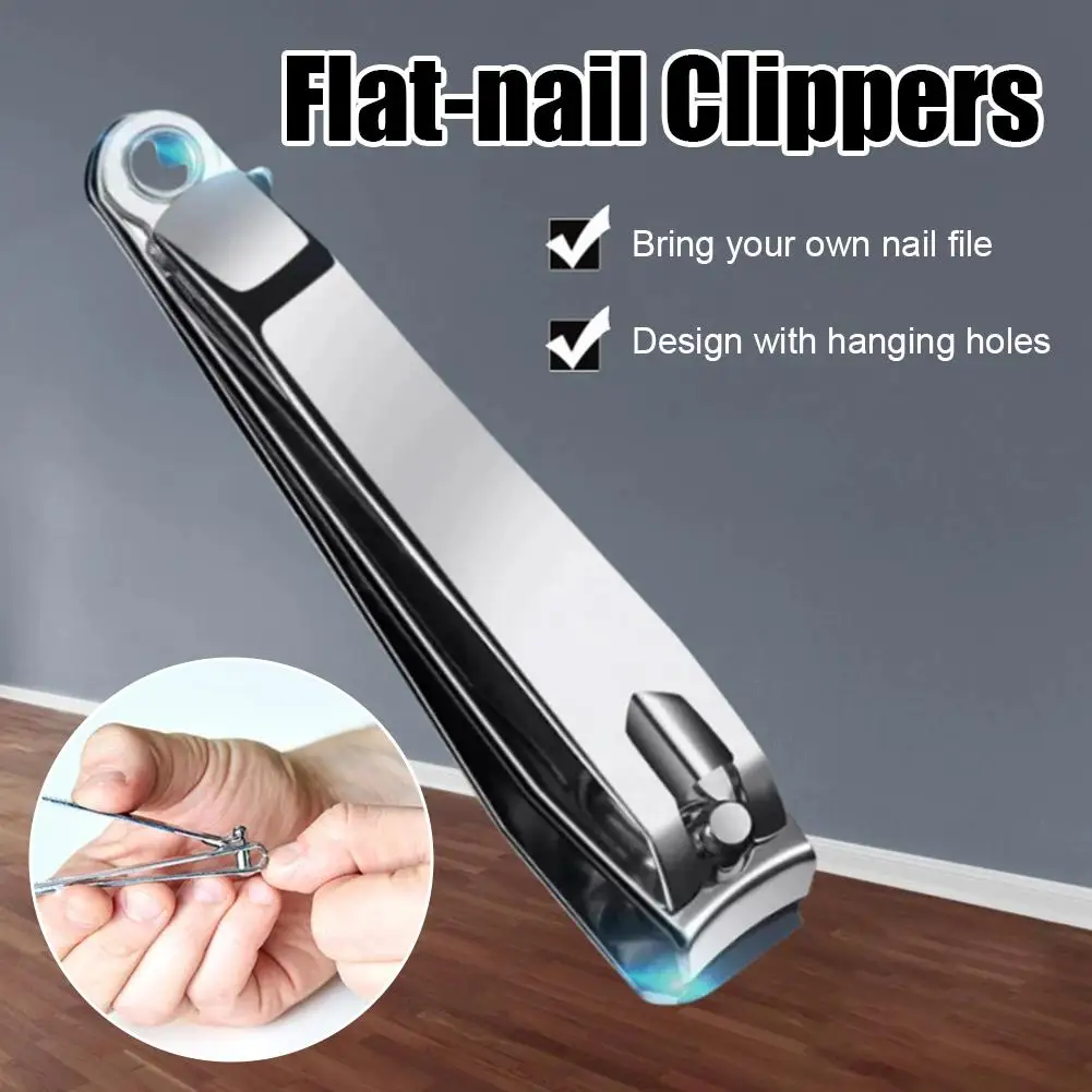 Hochwertiger Nagelknipser aus Edelstahl, ultrascharfer, robuster Fingernagel- und Zehennagelknipser, Fingernagelclip mit gebogenem Kantenschneider