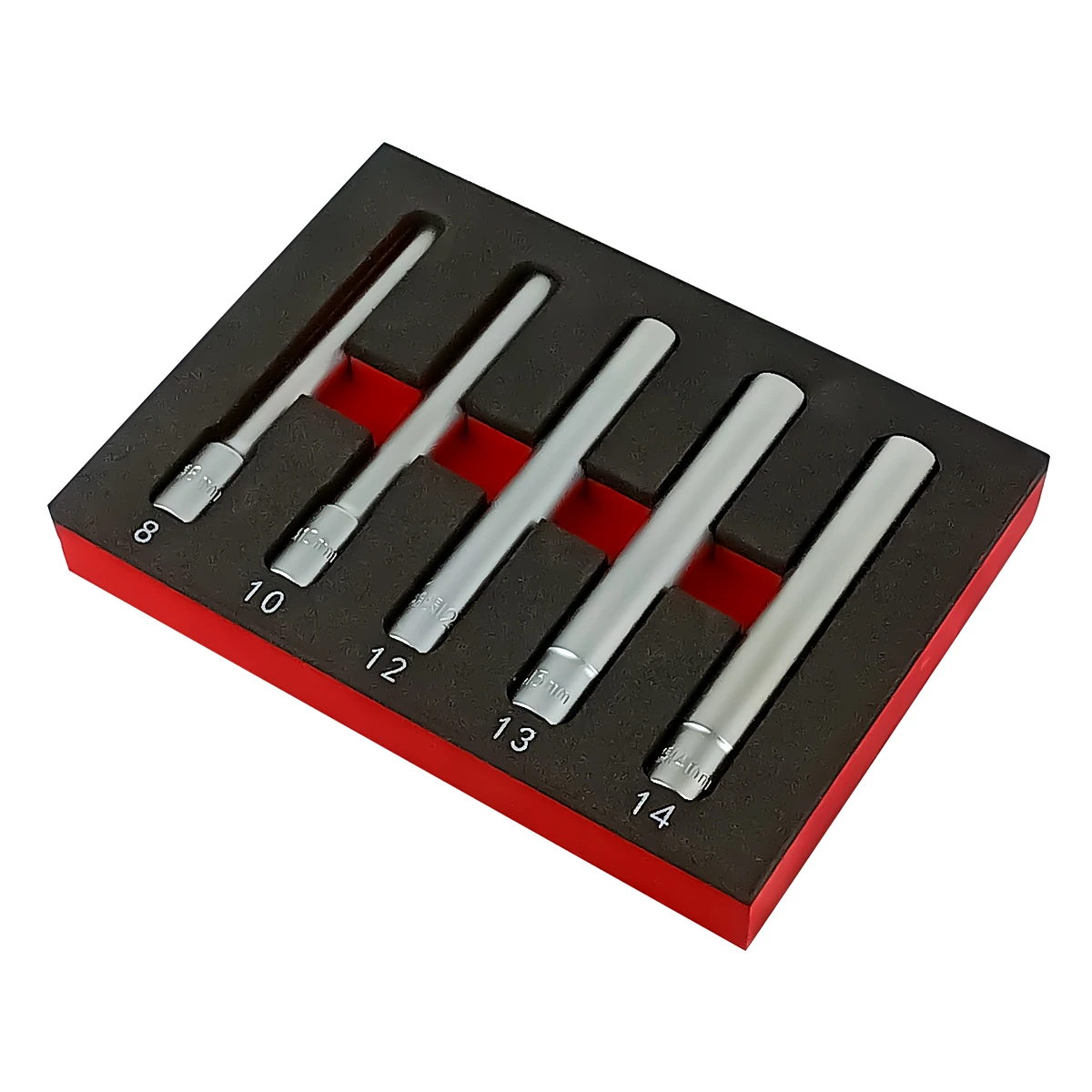 

5-piece extended socket set, professional automotive and motorcycle repair tool set, a man's reliable helper