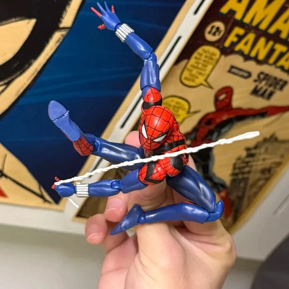 

Ben Reilly Mafex 143 Comic Ver Spiderman The Amazing Spider-Man Anime Action Figure Figurine Custom Gifts Toys