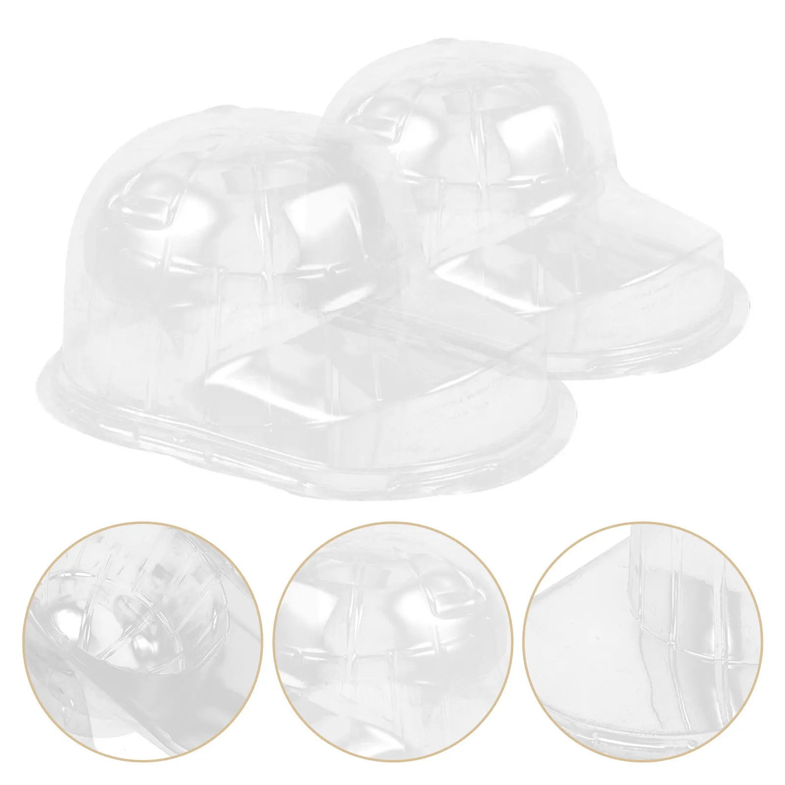 

2Pcs Hat Stand Cap Display Holder Baseball Cap Support Rack Lightweight Compact Shape Retention for Home Shop Travel