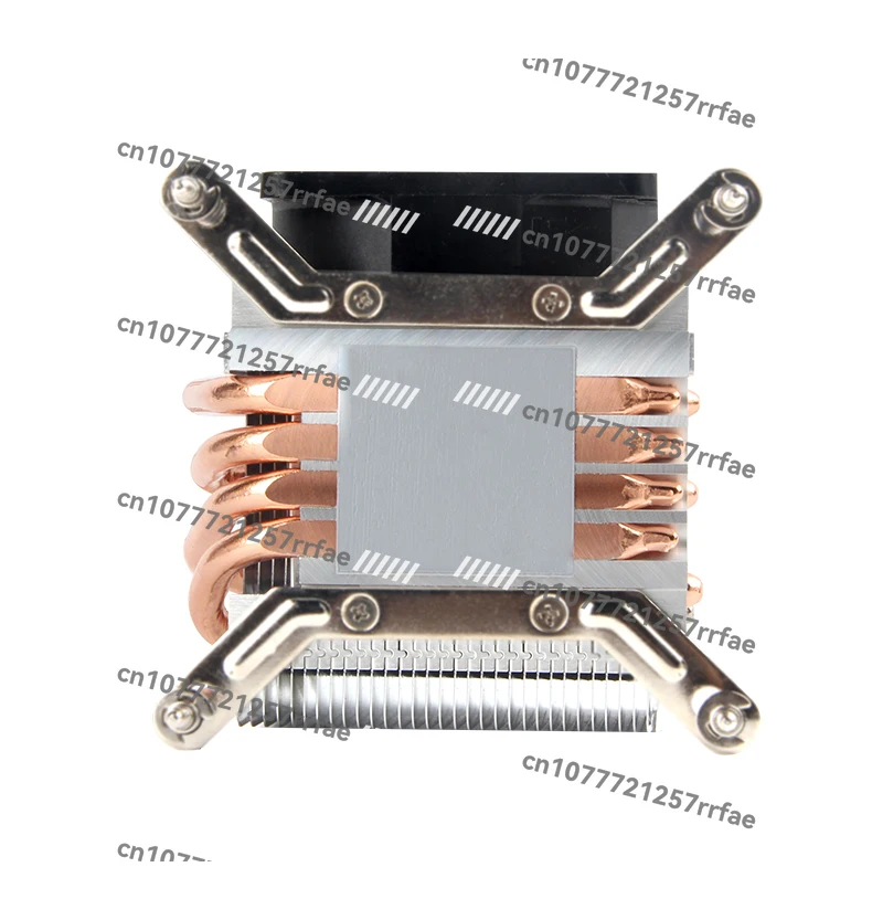 2U server side blowing CPU radiator 115X 1366 2011 interface 4 pure copper heat pipe temperature