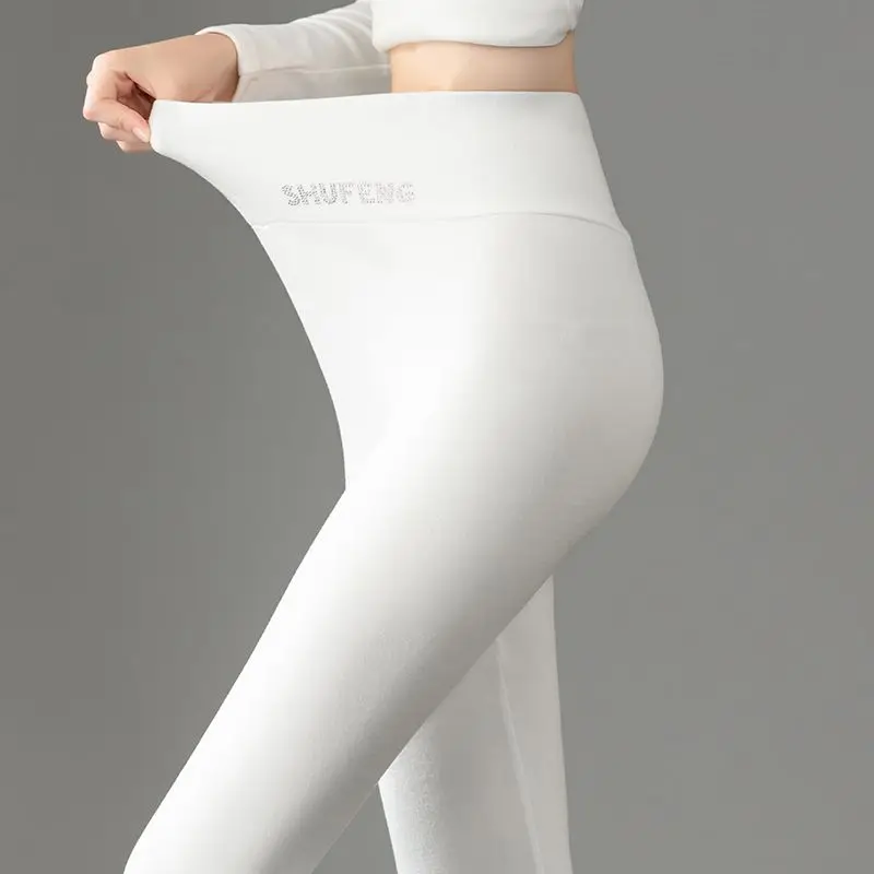 

Женские расклешенные леггинсы, вязаные эластичные брюки для фитнеса с высокой талией, зимние теплые мягкие эластичные шикарные брюки с подтяжкой ягодиц, микророг