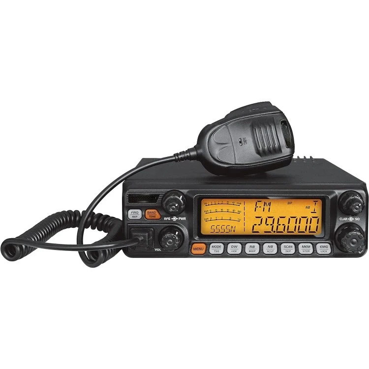 Radio 10 Mètres pour Camion, avec Fonction CTCSS/DCS, Sortie Haute Puissance 60W AM PEP,50W FM,SSB 60W (AT-5555N II avec CTCSS/DCS)