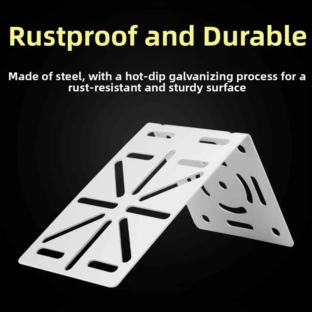 Vertical Pole Bracket L Shape Camera Bracket Wall Mount Metal Security Camera Mount Duckbill Durable Pole Mount Bracket Outdoor