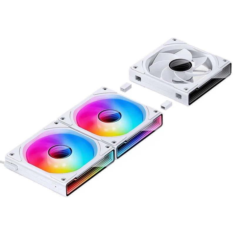 JONSBO ZK-120 3 in 1 12 CM Computerkast Fan 120 MM Reverse Fan 4PIN PWM 5 V ARGB Cooling Slient Fan Draadvrij splicing Koelventilator
