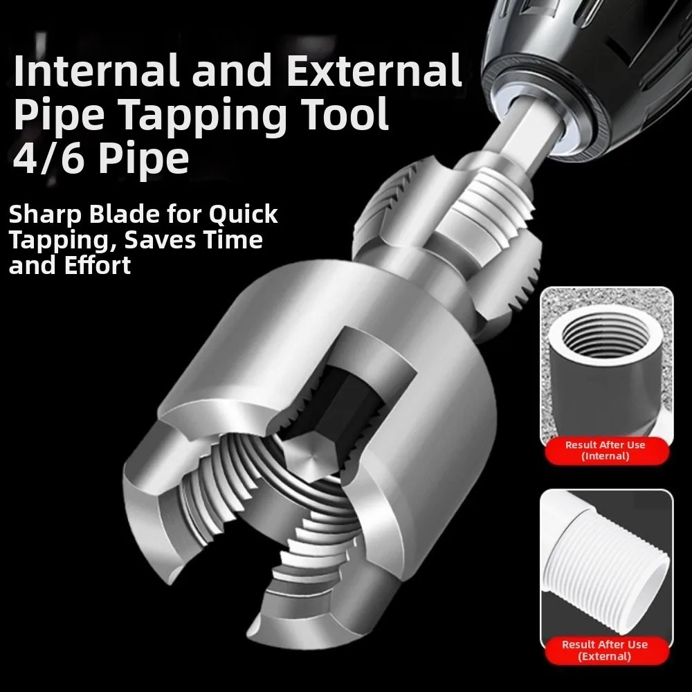 

7pcs/set Complete Threading Kit PPR Pipe Threading Kit Dies Reamer Inner Hole Opener Plumbing PPR Pipe Kit