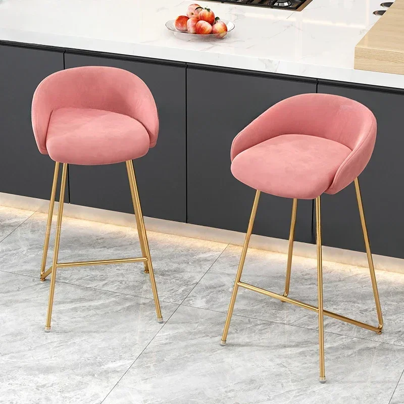 Furniture Bar Chair Round Modern European Industrial Kitchen Cover Luxury Bar Chair Padding Reception Stand Sgabelli Da Bar