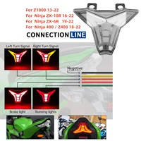 Luz LED de freno trasera integrada para motocicleta, intermitente para Kawasaki, KAWASAKI Ninja 400, Z400, ZX10R, Z1000, ZX6R, ZX-6R, ZX-10R