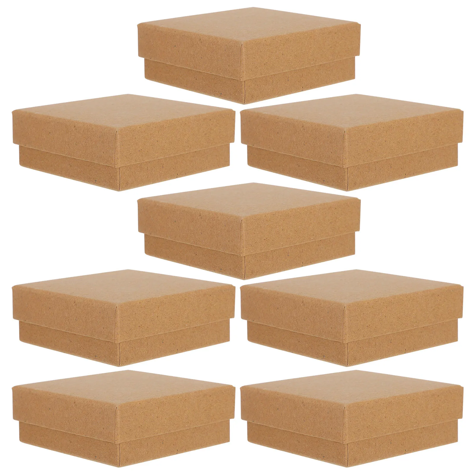 10Pcs Black Jewelry Box with Sponge Insert for Earring Necklace Storage Portable Gift Present Organizing Case