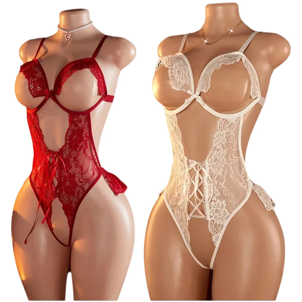 1pcs Women's   Lace Transparent Bra  Costume Fantasy Intimate Exotic Fairy Embroidery  Bra Kit Push Up Breves Sets