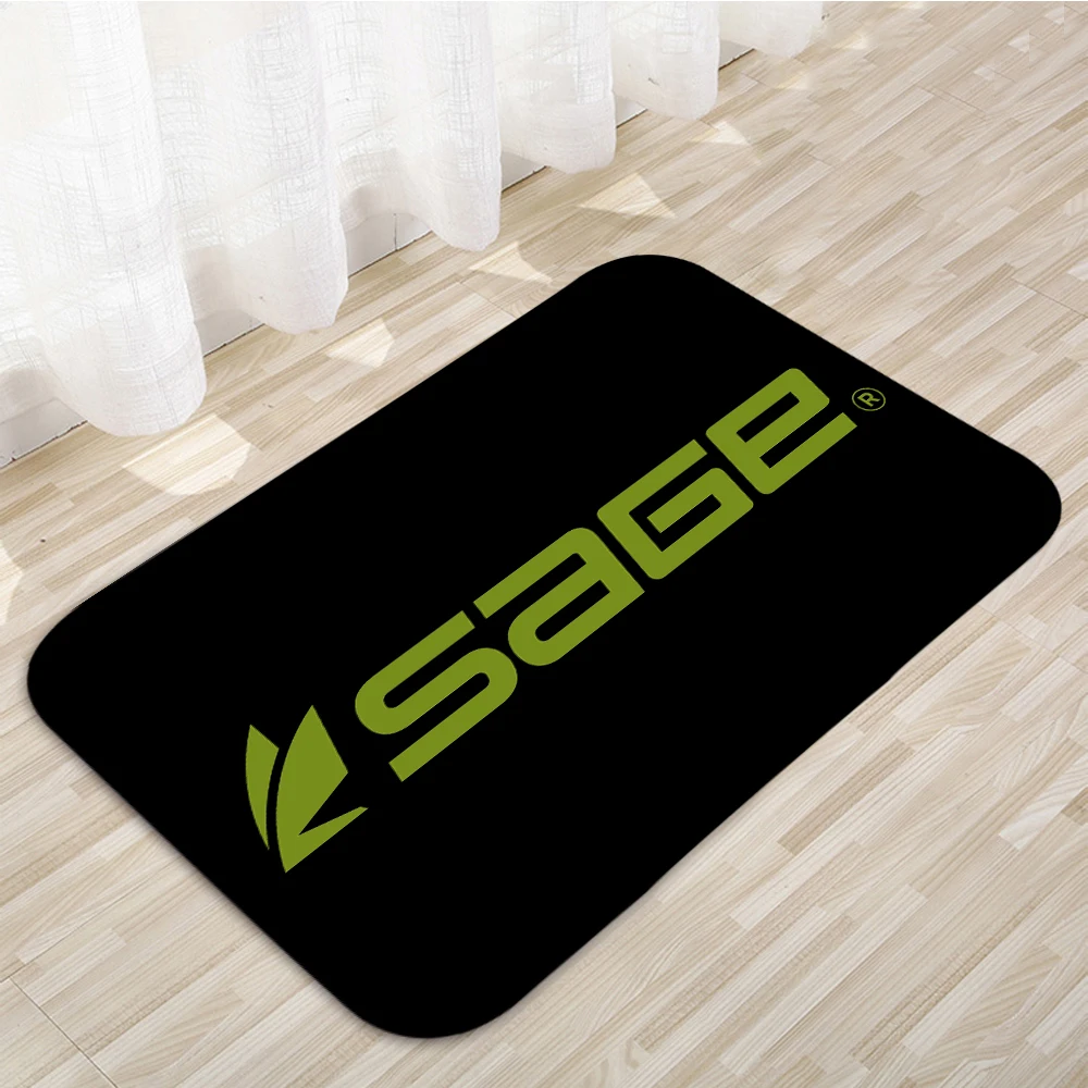 Alfombrillas de salvia para el hogar, alfombras antideslizantes para puerta, decoración moderna, 764