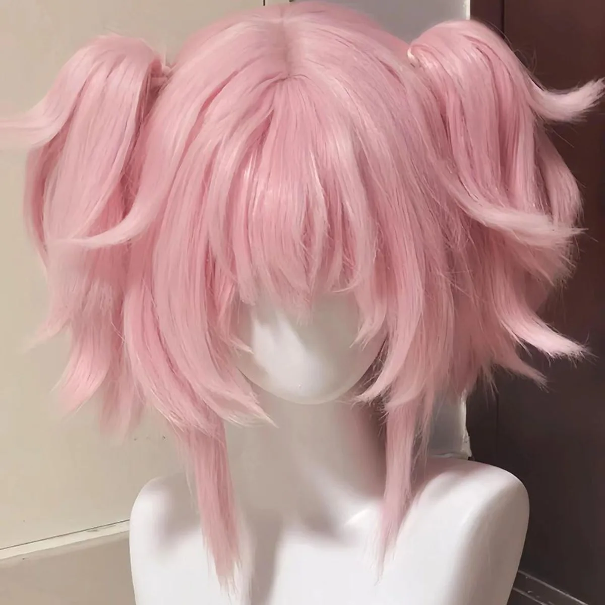 النمط الصيني بوب شعر مستعار تأثيري لمدوكا كانام |   شعر وردي مستقيم قصير خفيف الوزن للصيف، إعادة تصميم فتاة سحرية