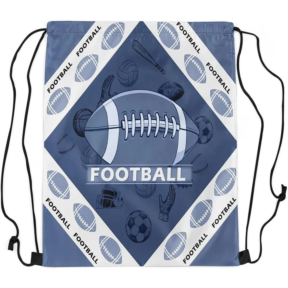 

Футбольный рюкзак на шнурке Американский футбол Тренажерный зал Сумка на шнурке Спортивные сумки для регби на шнурке